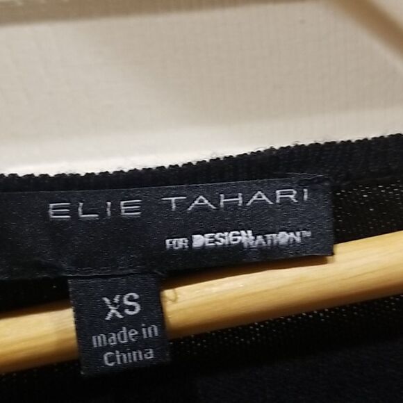 Elie Tahari Black Sweater Dress Size Xs - Picture 4 of 6